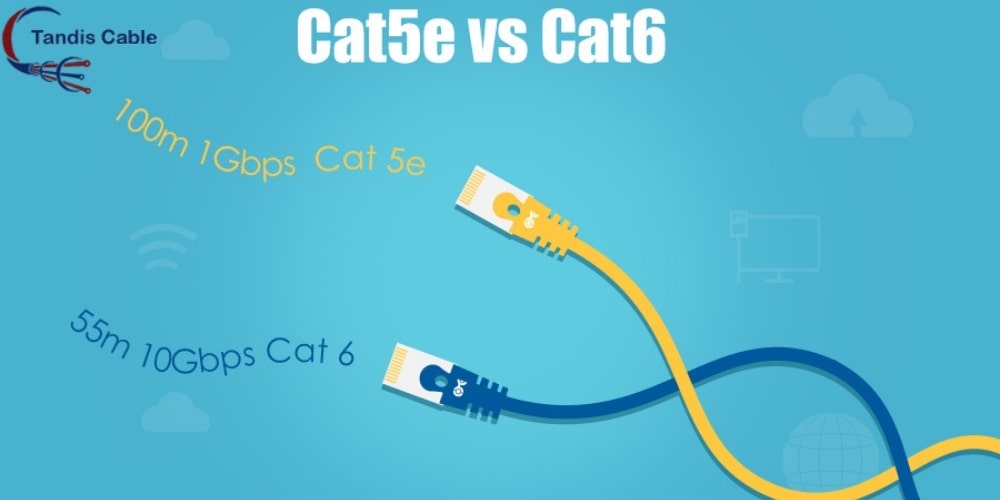 تفاوت کابل شبکه CAT5 و CAT6